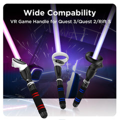 YOGES VR Q9 Dual Handles Extension Grips Compatible for Meta Quest 3/2/Rift S Controllers
