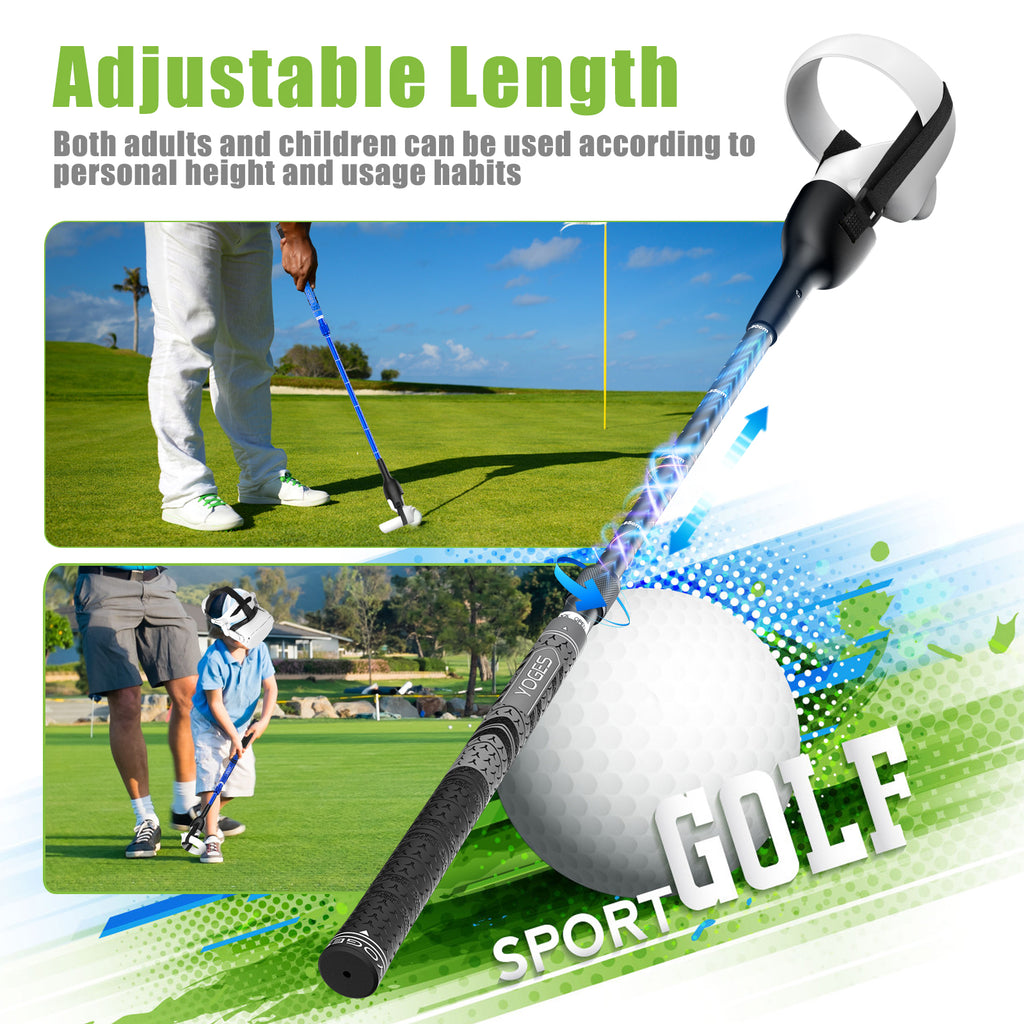 YOGES VR Q6 Golf Handle Compatible with Meta Quest 2 Controller, Adjus