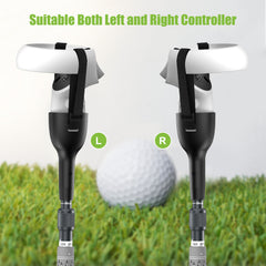 YOGES VR Q6 Golf Handle Compatible with Meta Quest 2 Controller,  Adjustable Length Grip for Golf +, Golf 5 eClub