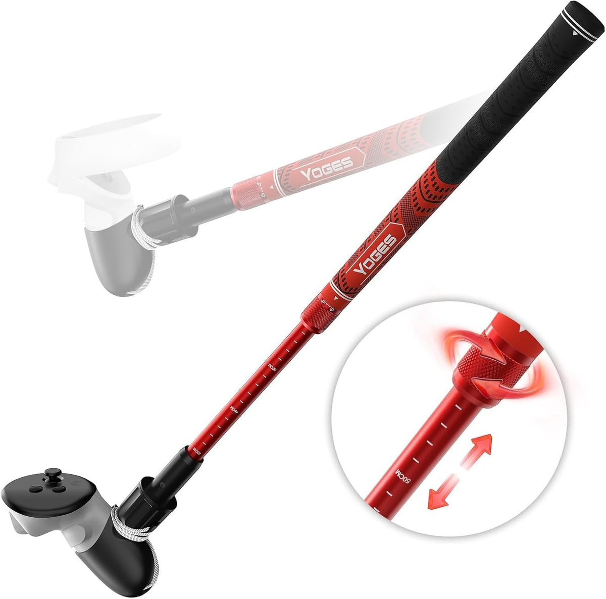 YOGES VR Golf Club Handle Compatible with Meta Quest 3S/3/2 (ONLY for Right Controller)