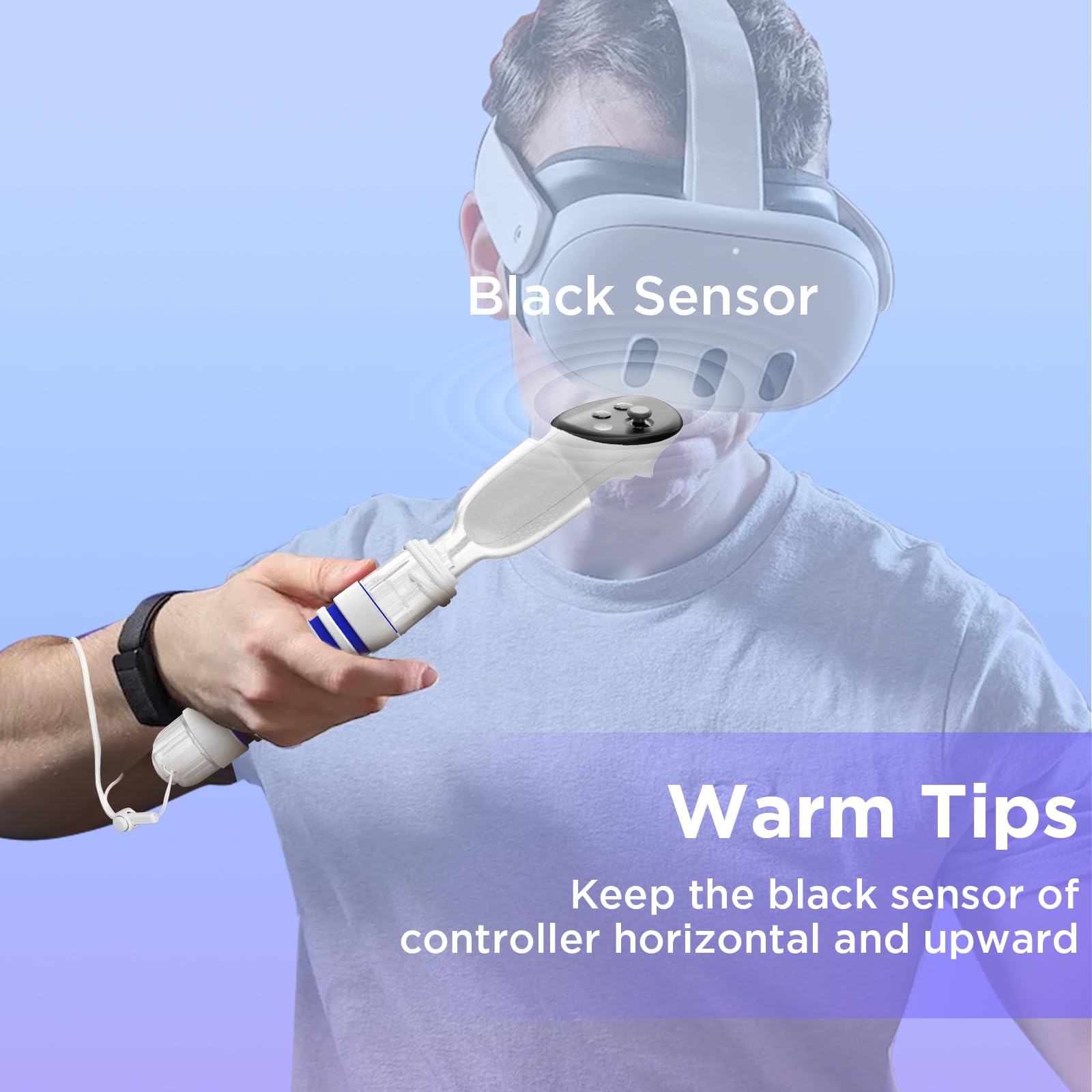 YOGES VR Q9B-C Extension Handle Attachments Compatible with Meta Quest